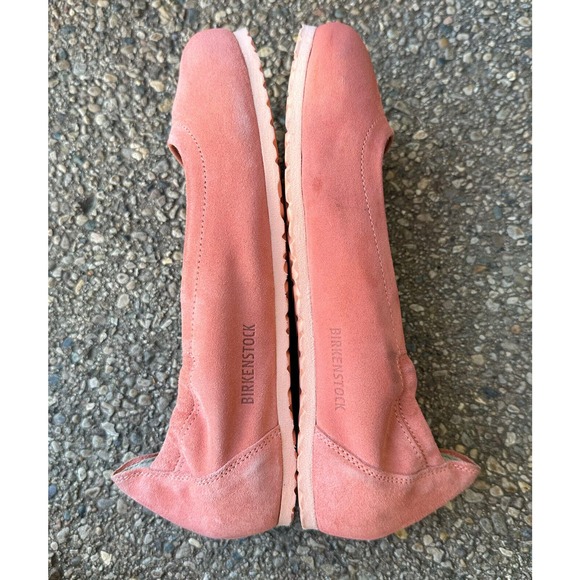 Birkenstock Coral Suede Ballet Shoes Slip On Flats Round Toe Birks Size 37 6 6.5 - Picture 5 of 10